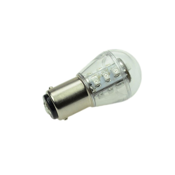 LED Lampe BA15d 0,9W 51lm 10-30V DC 10-18V AC Grün