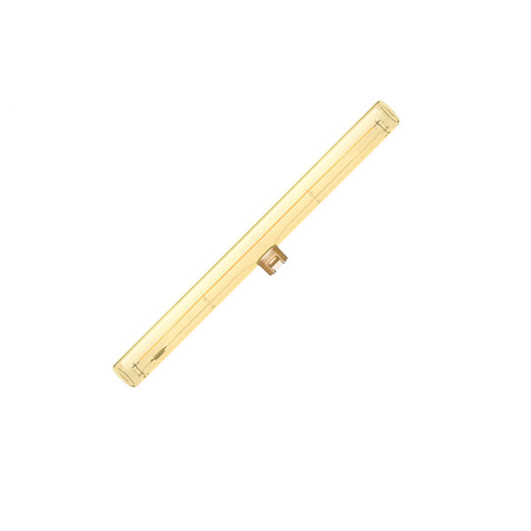goldene Segula LED Linienlampe S14d 300 mm 6,5W 320lm 1.900K Warmweiß Dimmbar