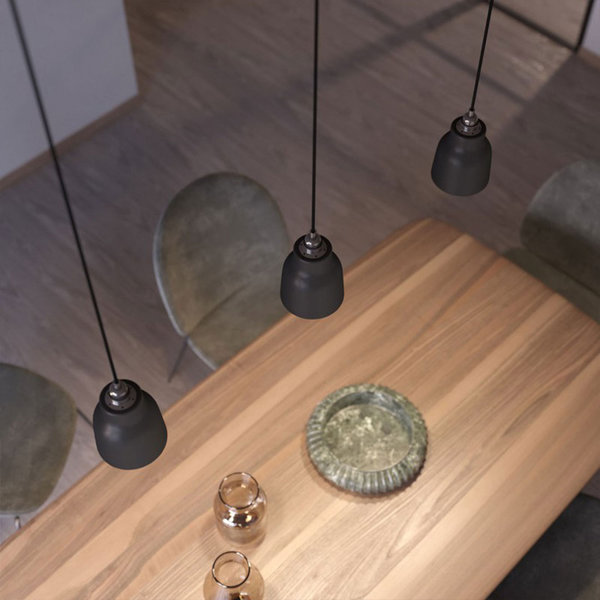 Vasenförmiger Materia-Lampenschirm aus Keramik, Tafellack