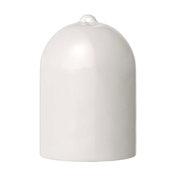 Glockenförmiger Lampenschirm XS aus Keramik, Weiß
