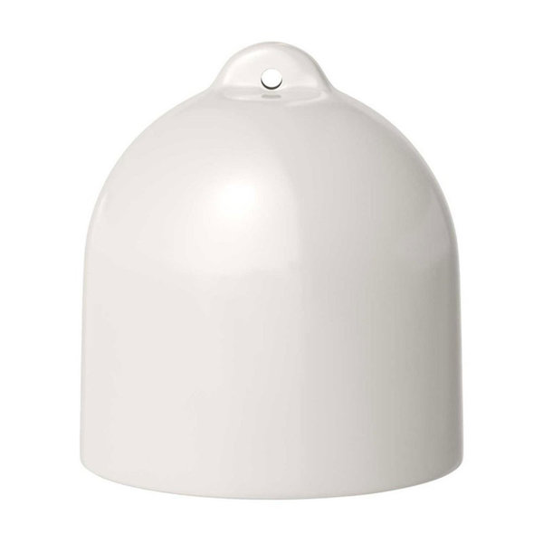 Glockenförmiger Lampenschirm M aus Keramik, Weiß
