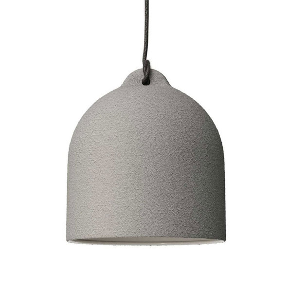 Glockenförmiger Lampenschirm M aus Keramik, Zement Effekt