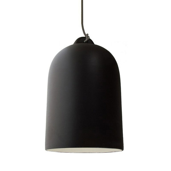 Glockenförmiger Lampenschirm XL aus Keramik, Tafellack