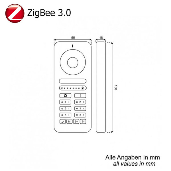 Fernbedienung für ZigBee 3.0 Geräte