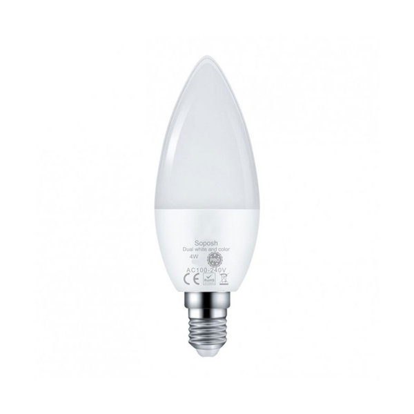 LED Leuchtmittel ZigBee 3.0  RGB+CCT 2200-6500K E14 4W 250-300lm 100-240V