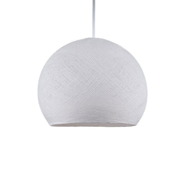 Lampenschirm Cupola XS Ø 25 cm E27 aus Polyestergarn Weiß