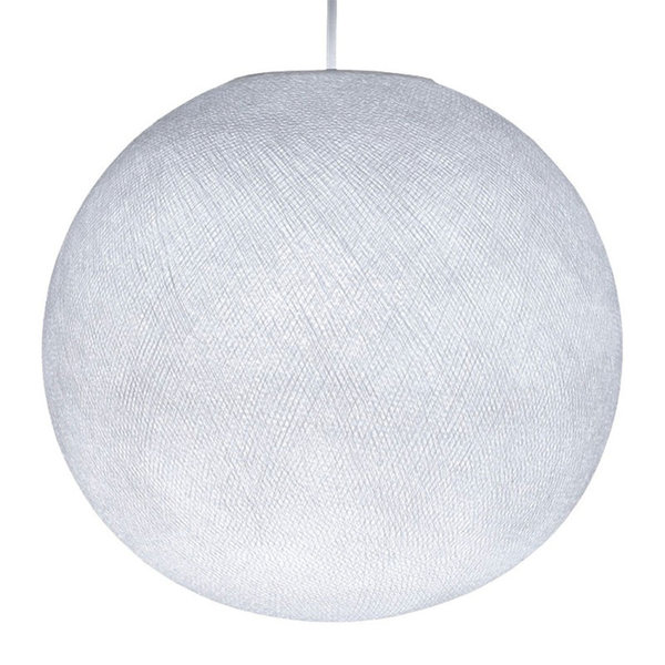 kugelförmiger Lampenschirm Sfera S Ø 31 cm E27 aus Polyestergarn Weiß