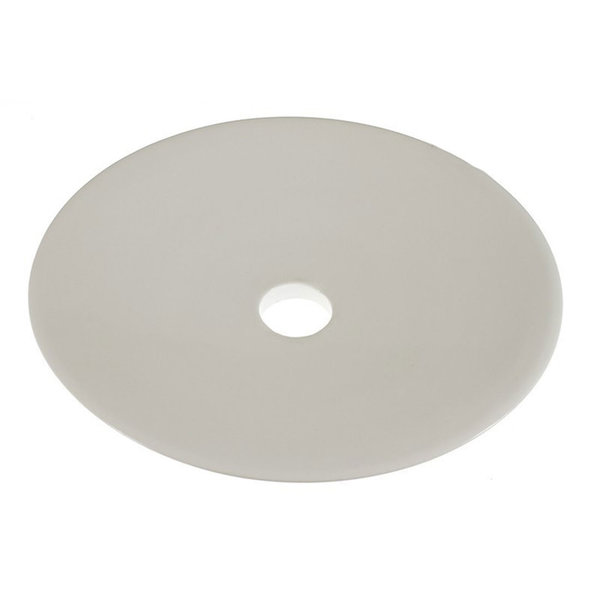 Tellerförmiger Lampenschirm aus Keramik E27 zum Aufhängen Zement/Weiß