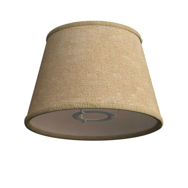 Lampenschirm Imperio aus Stoff für Fassung E27 für Tisch- oder Wandleuchten natürliche Jute