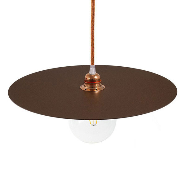 Lampenschirm Ellepi Oversize 40cm mit Eisenbeschichtung Corten Effekt