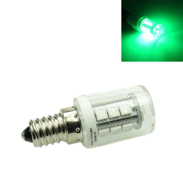 LED Leuchtmittel E14 2,3W 160 Lumen Grün 10-30V DC / 10-18V