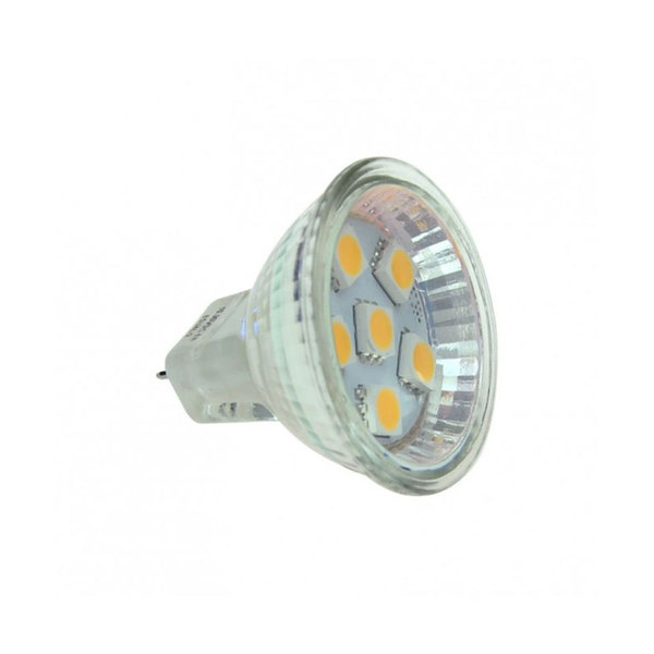 GU4 LED Stiftsockellampe MR11 Spot 30° Ø 35mm 1W 100lm 3000K 10-30V DC 10-18V AC Dimmbar